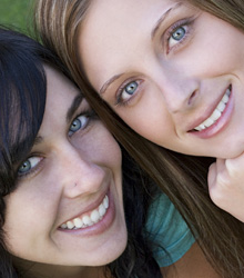 photo of smiling teens