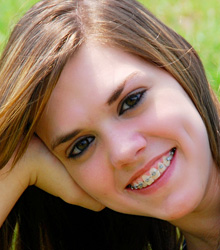 photo of smiling teen with braces